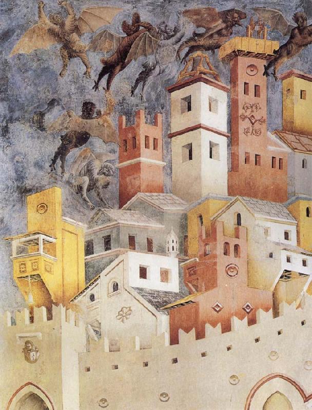 GIOTTO di Bondone The Devils Cast our of Arezzo Germany oil painting art